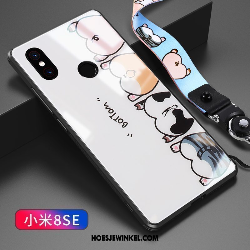 Xiaomi Mi 8 Se Hoesje Trendy Merk Mini Lovers, Xiaomi Mi 8 Se Hoesje Mobiele Telefoon Spotprent Beige