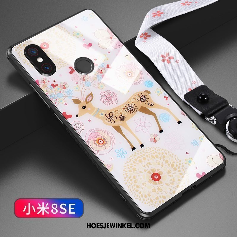 Xiaomi Mi 8 Se Hoesje Trendy Merk Mini Lovers, Xiaomi Mi 8 Se Hoesje Mobiele Telefoon Spotprent Beige