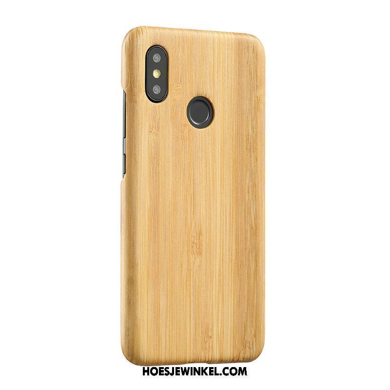 Xiaomi Mi 8 Se Hoesje Zwart Hout Mobiele Telefoon, Xiaomi Mi 8 Se Hoesje Hoes Mini Beige