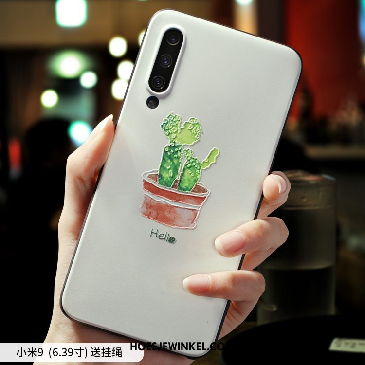 Xiaomi Mi 9 Hoesje Dun Siliconen Mini, Xiaomi Mi 9 Hoesje Anti-fall Groen Beige