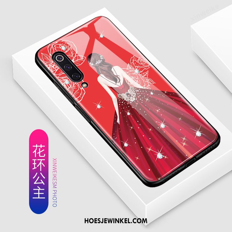 Xiaomi Mi 9 Hoesje Hard Zacht Siliconen, Xiaomi Mi 9 Hoesje Bescherming Spotprent Beige