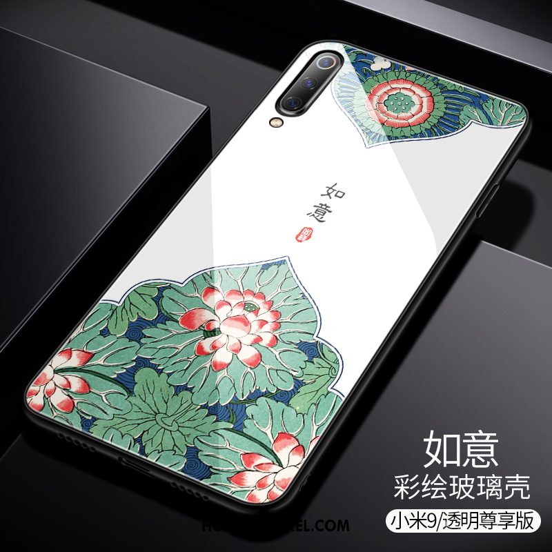 Xiaomi Mi 9 Hoesje Hoes Persoonlijk Trendy Merk, Xiaomi Mi 9 Hoesje Spiegel Mini Beige