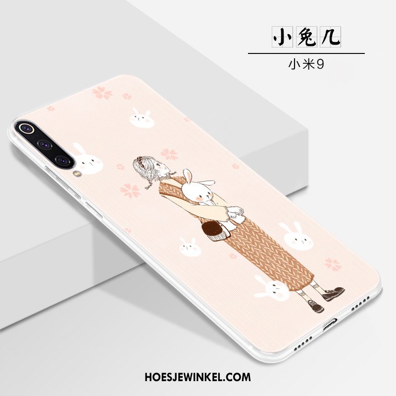 Xiaomi Mi 9 Hoesje Hoes Persoonlijk Wit, Xiaomi Mi 9 Hoesje Dun Scheppend Beige