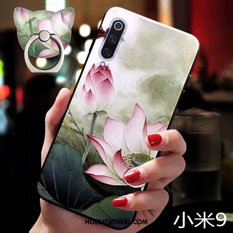 Xiaomi Mi 9 Hoesje Mini Bescherming All Inclusive, Xiaomi Mi 9 Hoesje Hemming Chinese Stijl Beige