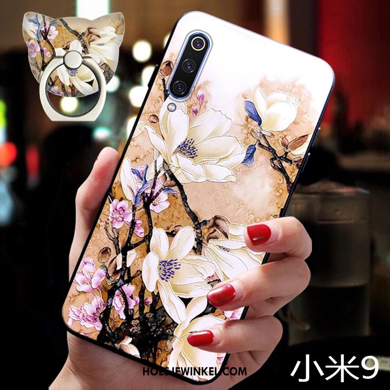 Xiaomi Mi 9 Hoesje Mini Bescherming All Inclusive, Xiaomi Mi 9 Hoesje Hemming Chinese Stijl Beige