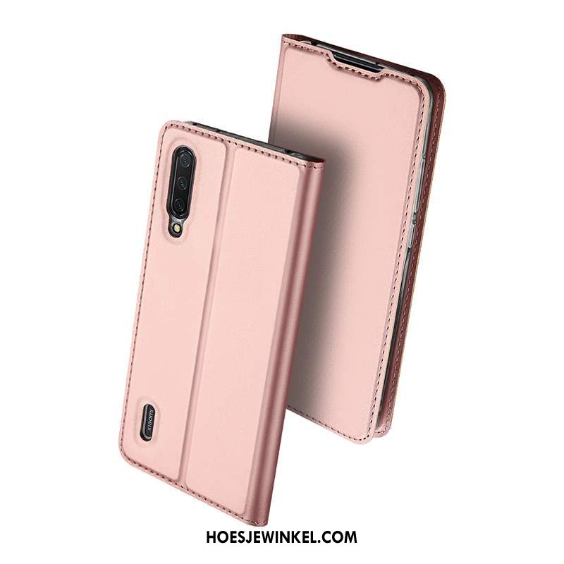 Xiaomi Mi 9 Lite Hoesje Folio All Inclusive Zacht, Xiaomi Mi 9 Lite Hoesje Zwart Anti-fall Beige