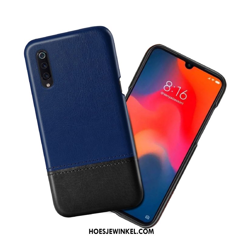 Xiaomi Mi 9 Lite Hoesje High End Nieuw Kwaliteit, Xiaomi Mi 9 Lite Hoesje Leren Etui Mini Beige