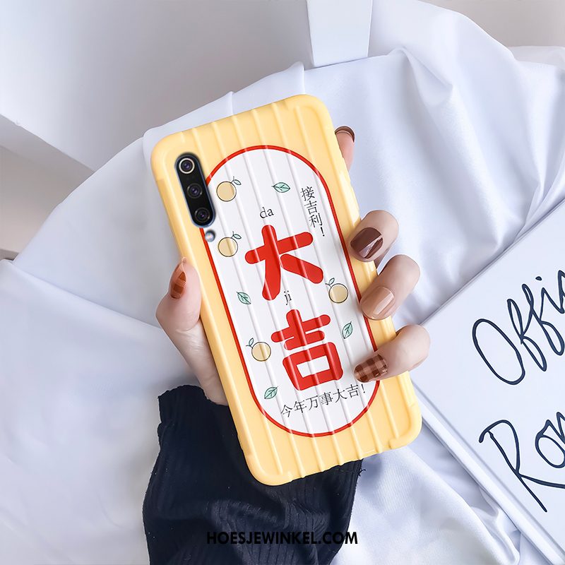 Xiaomi Mi 9 Lite Hoesje Hoes Rood Bescherming, Xiaomi Mi 9 Lite Hoesje Anti-fall Nieuw Beige