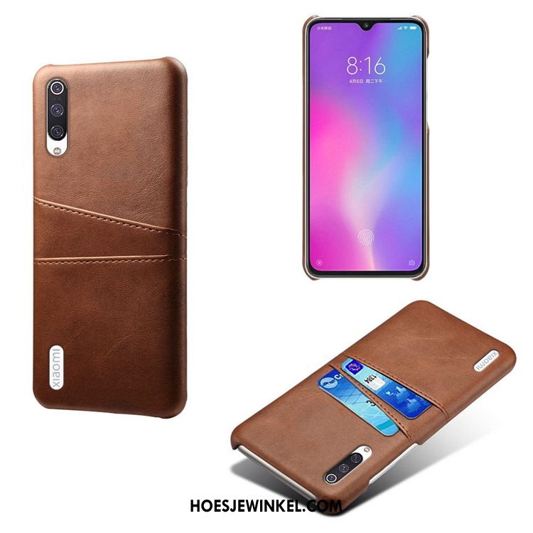 Xiaomi Mi 9 Lite Hoesje Mobiele Telefoon Kaart Anti-fall, Xiaomi Mi 9 Lite Hoesje Persoonlijk Patroon Beige