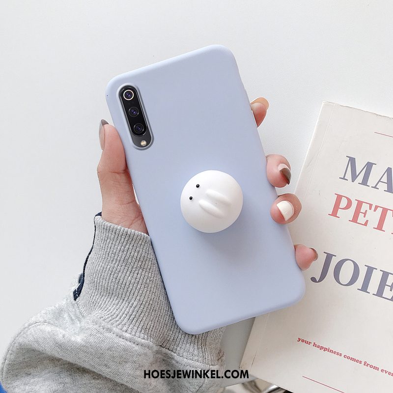 Xiaomi Mi 9 Lite Hoesje Mooie Geel Net Red, Xiaomi Mi 9 Lite Hoesje Patroon Zacht Beige