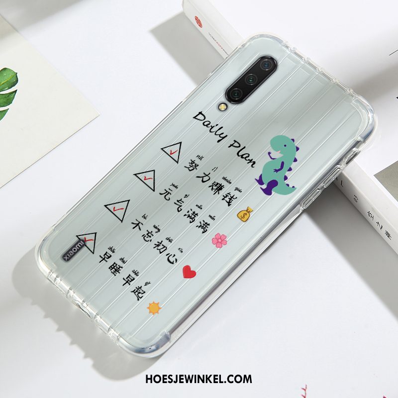 Xiaomi Mi 9 Lite Hoesje Rood Eenvoudige All Inclusive, Xiaomi Mi 9 Lite Hoesje Anti-fall Bescherming Beige