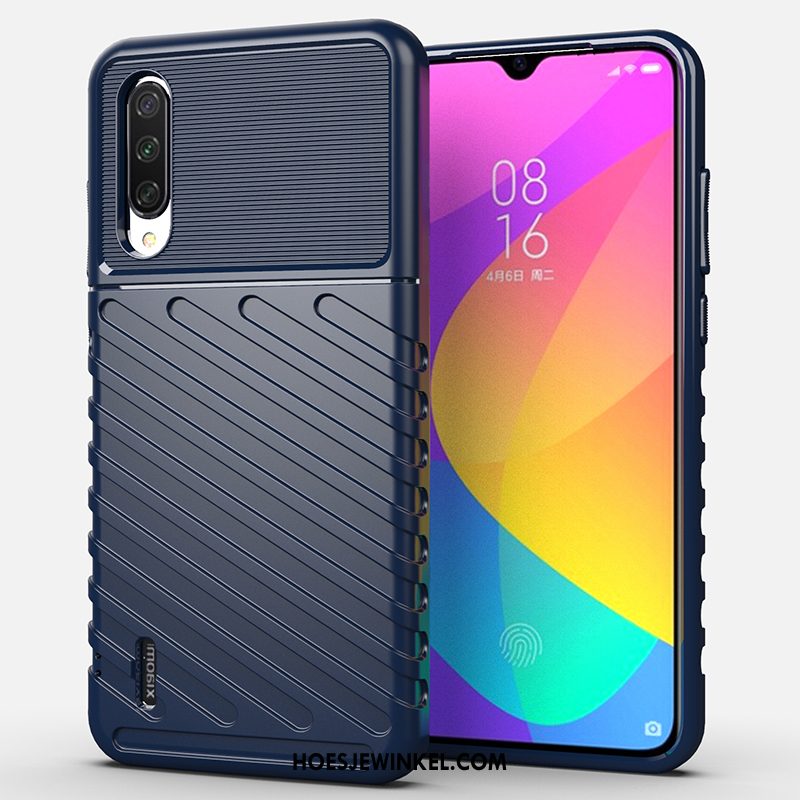 Xiaomi Mi 9 Lite Hoesje Siliconen Zwart Hoes, Xiaomi Mi 9 Lite Hoesje All Inclusive Bescherming Beige