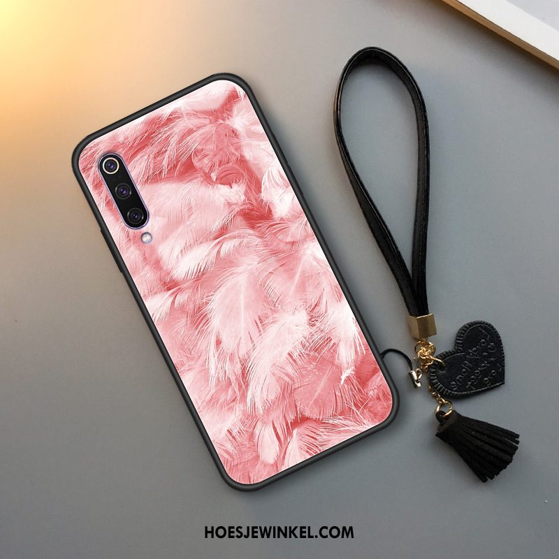 Xiaomi Mi 9 Lite Hoesje Trend Siliconen Wind, Xiaomi Mi 9 Lite Hoesje Mobiele Telefoon Zacht Beige