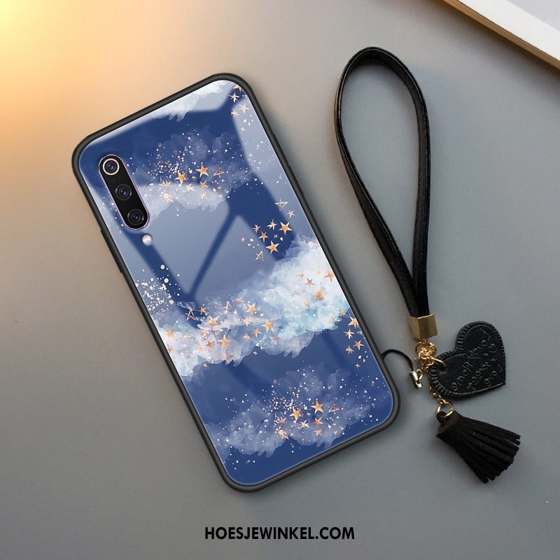 Xiaomi Mi 9 Lite Hoesje Trend Siliconen Wind, Xiaomi Mi 9 Lite Hoesje Mobiele Telefoon Zacht Beige