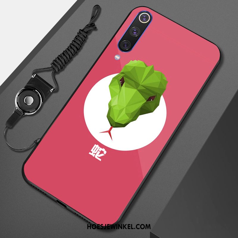 Xiaomi Mi 9 Se Hoesje All Inclusive Anti-fall Reliëf, Xiaomi Mi 9 Se Hoesje Groen Mini Beige