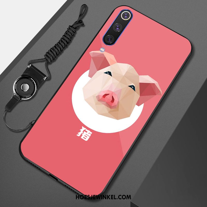 Xiaomi Mi 9 Se Hoesje All Inclusive Anti-fall Reliëf, Xiaomi Mi 9 Se Hoesje Groen Mini Beige