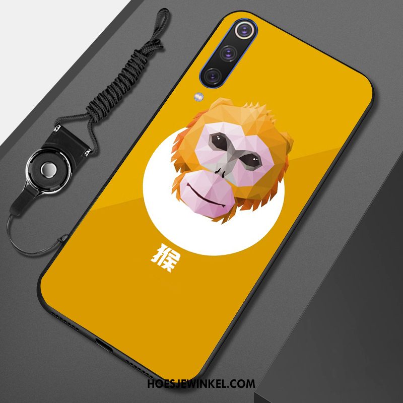 Xiaomi Mi 9 Se Hoesje All Inclusive Anti-fall Reliëf, Xiaomi Mi 9 Se Hoesje Groen Mini Beige