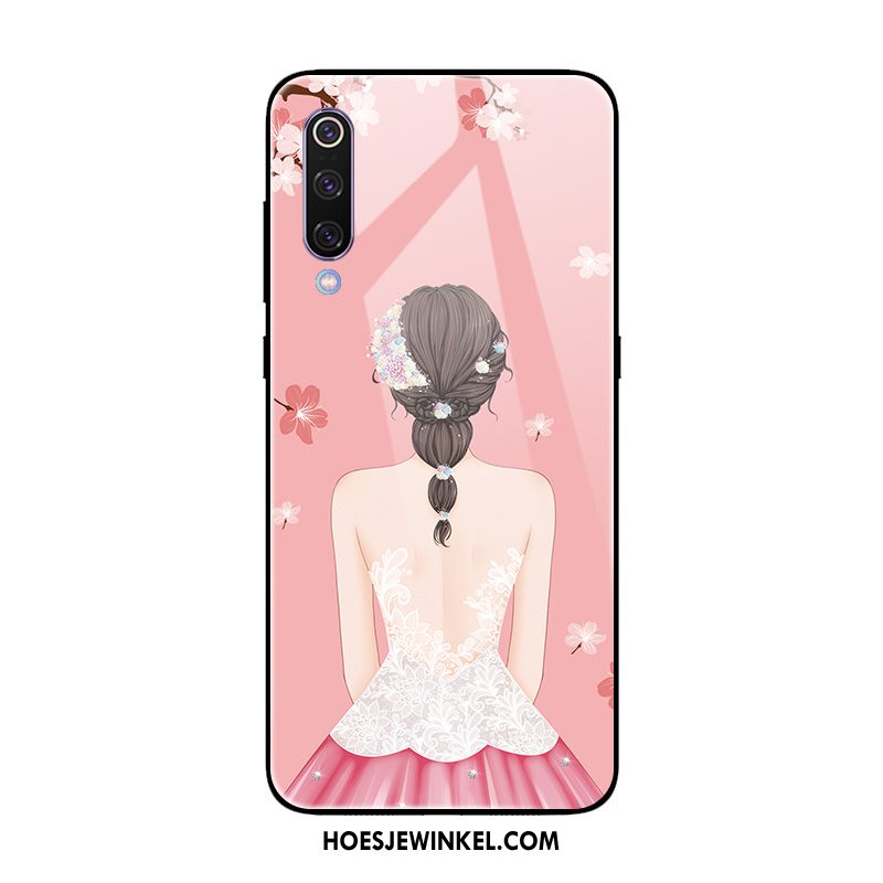 Xiaomi Mi 9 Se Hoesje Hoes Rood Spiegel, Xiaomi Mi 9 Se Hoesje Bescherming Zacht Beige