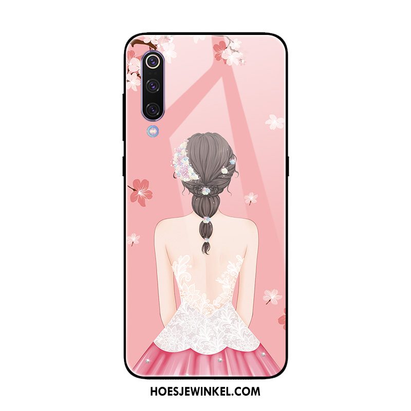 Xiaomi Mi 9 Se Hoesje Hoes Rood Spiegel, Xiaomi Mi 9 Se Hoesje Bescherming Zacht Beige