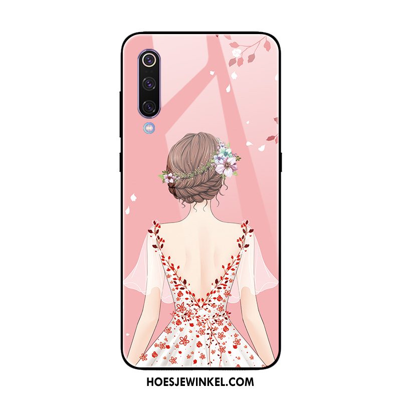 Xiaomi Mi 9 Se Hoesje Hoes Rood Spiegel, Xiaomi Mi 9 Se Hoesje Bescherming Zacht Beige