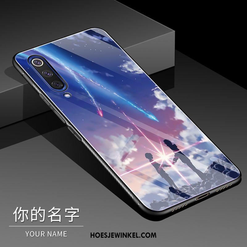 Xiaomi Mi 9 Se Hoesje Mode Mobiele Telefoon Mini, Xiaomi Mi 9 Se Hoesje Zwart Spotprent Beige