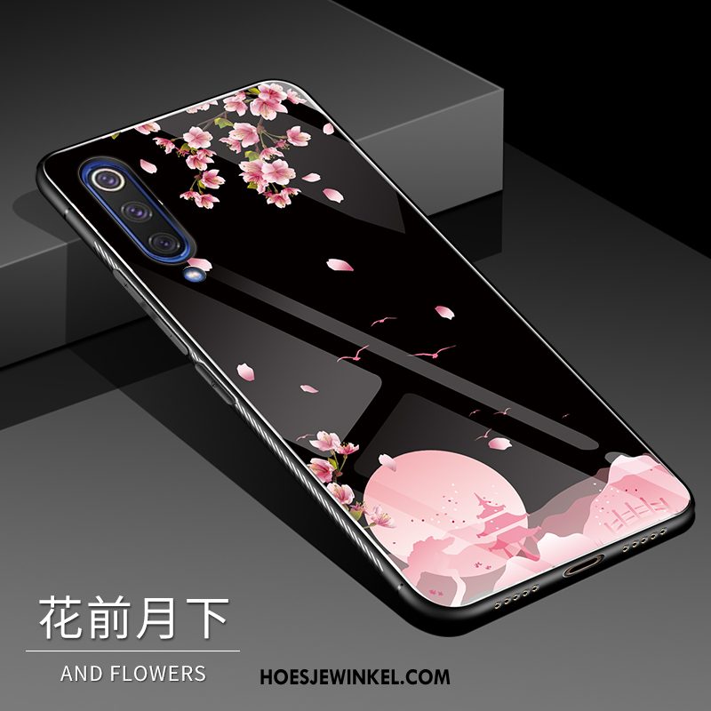 Xiaomi Mi 9 Se Hoesje Mode Mobiele Telefoon Mini, Xiaomi Mi 9 Se Hoesje Zwart Spotprent Beige