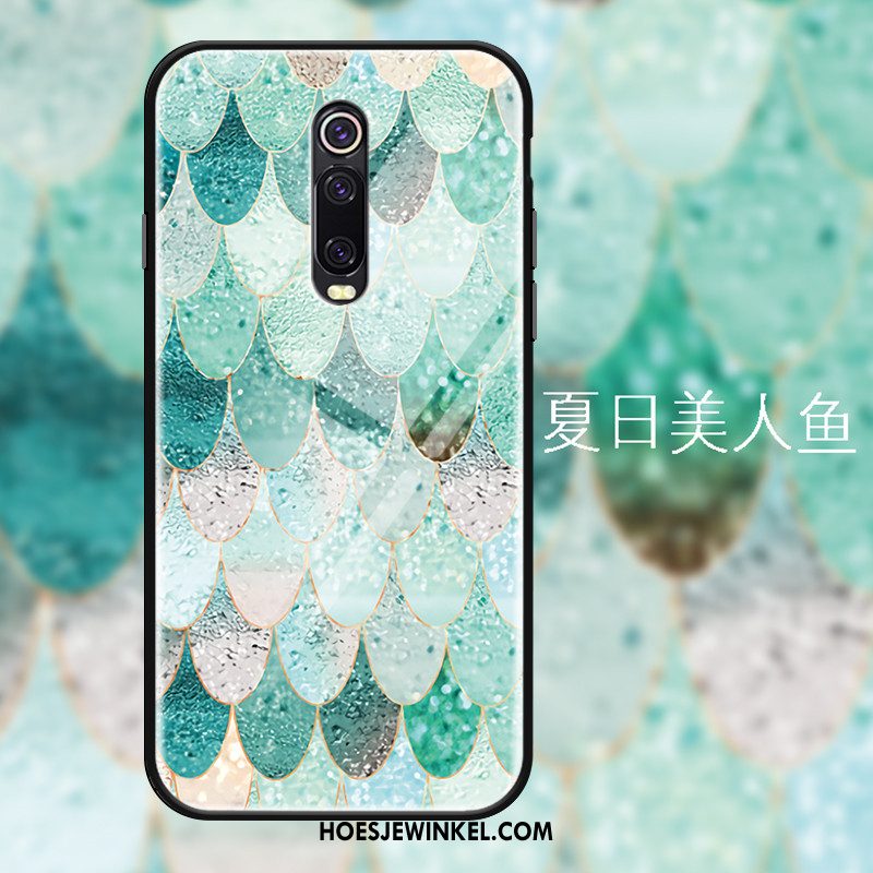 Xiaomi Mi 9t Hoesje All Inclusive Mobiele Telefoon Hoes, Xiaomi Mi 9t Hoesje Groen Luxe Beige