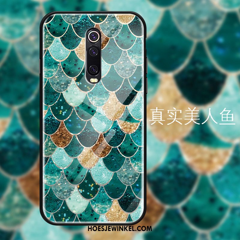 Xiaomi Mi 9t Hoesje All Inclusive Mobiele Telefoon Hoes, Xiaomi Mi 9t Hoesje Groen Luxe Beige