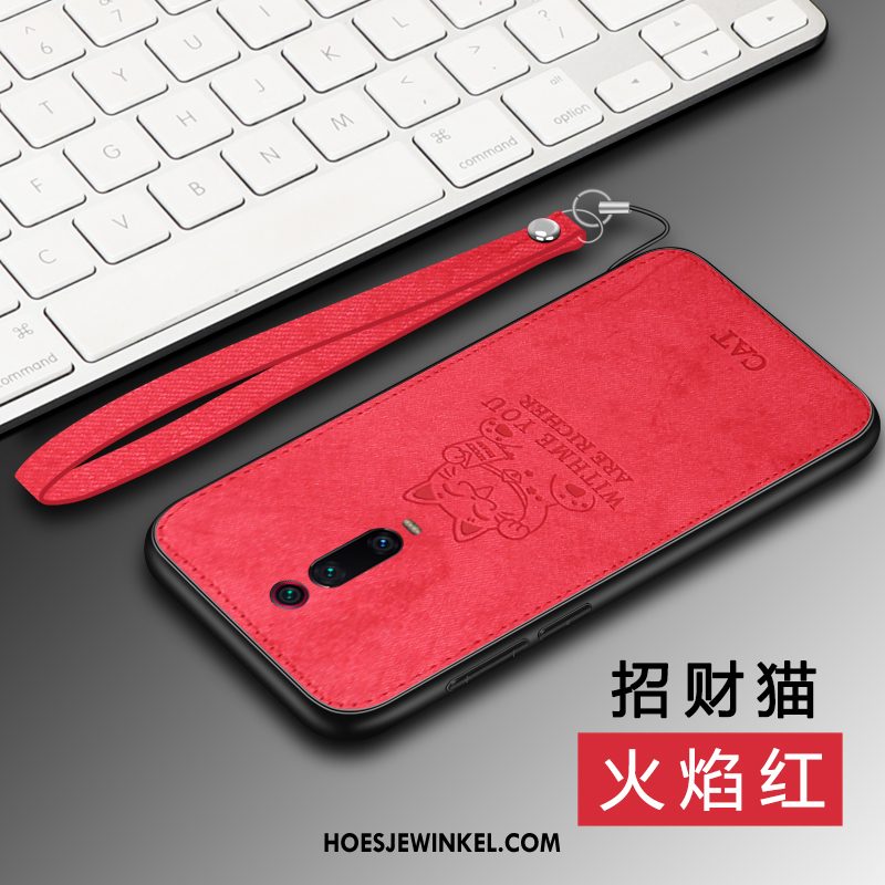 Xiaomi Mi 9t Hoesje Bescherming Nieuw Hoes, Xiaomi Mi 9t Hoesje Eland Patroon Beige