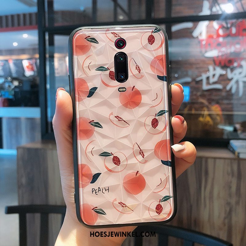 Xiaomi Mi 9t Hoesje Mobiele Telefoon Hoes Mini, Xiaomi Mi 9t Hoesje Roze Siliconen Beige