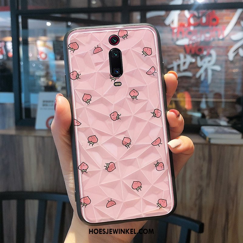 Xiaomi Mi 9t Hoesje Mobiele Telefoon Hoes Mini, Xiaomi Mi 9t Hoesje Roze Siliconen Beige