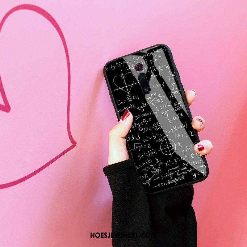 Xiaomi Mi 9t Hoesje Siliconen Dun Spiegel, Xiaomi Mi 9t Hoesje Scheppend Glas Beige