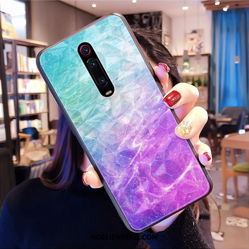 Xiaomi Mi 9t Pro Hoesje Hart Mobiele Telefoon Pas, Xiaomi Mi 9t Pro Hoesje Patroon Rood Beige