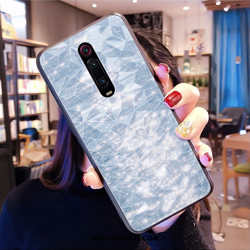 Xiaomi Mi 9t Pro Hoesje Hart Mobiele Telefoon Pas, Xiaomi Mi 9t Pro Hoesje Patroon Rood Beige