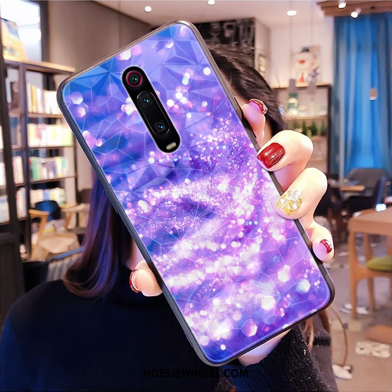 Xiaomi Mi 9t Pro Hoesje Hart Mobiele Telefoon Pas, Xiaomi Mi 9t Pro Hoesje Patroon Rood Beige