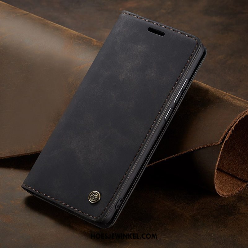 Xiaomi Mi 9t Pro Hoesje Leren Etui Tempereren Bedrijf, Xiaomi Mi 9t Pro Hoesje Anti-fall Skärmskydd Braun Beige