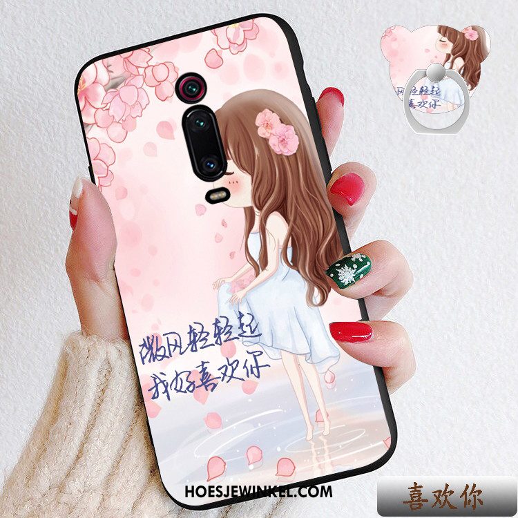 Xiaomi Mi 9t Pro Hoesje Siliconen Rood Mini, Xiaomi Mi 9t Pro Hoesje Hart Schrobben Beige