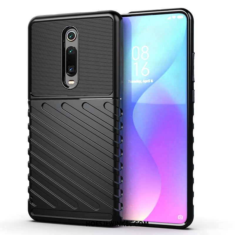 Xiaomi Mi 9t Pro Hoesje Zacht Zwart Hoes, Xiaomi Mi 9t Pro Hoesje Anti-fall Skärmskydd Beige