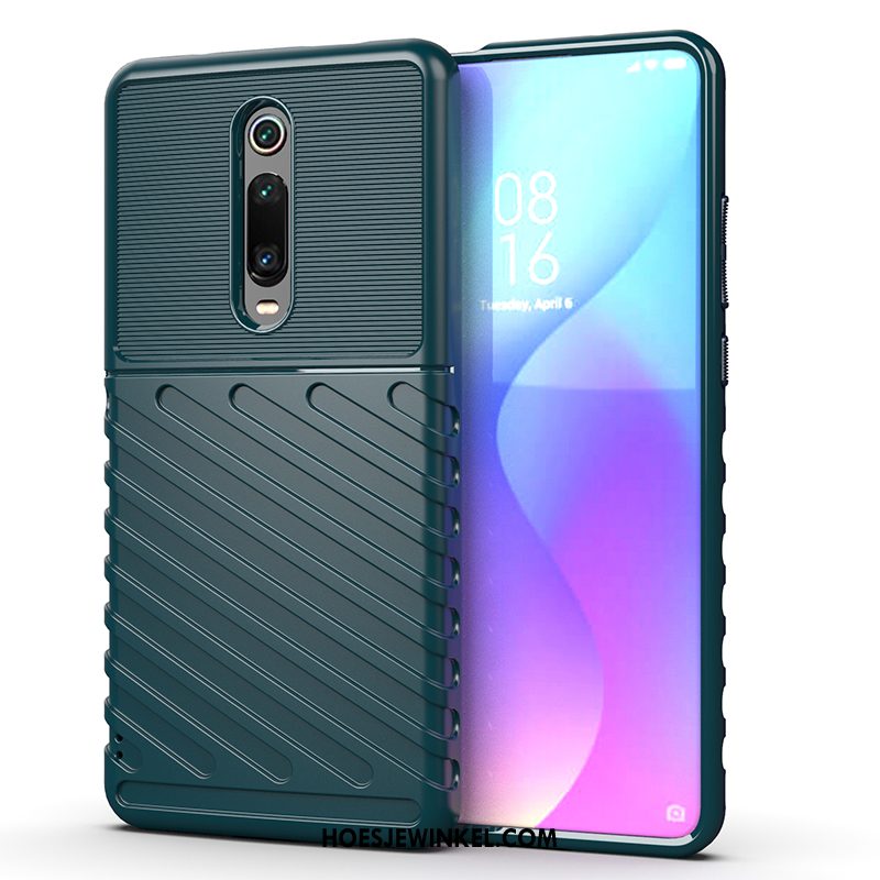 Xiaomi Mi 9t Pro Hoesje Zacht Zwart Hoes, Xiaomi Mi 9t Pro Hoesje Anti-fall Skärmskydd Beige