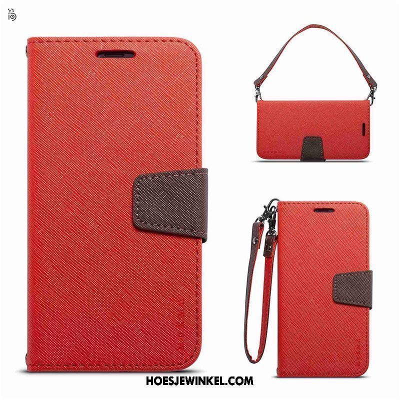 Xiaomi Mi A1 Hoesje All Inclusive Folio Bedrijf, Xiaomi Mi A1 Hoesje Portemonnee Hanger Beige