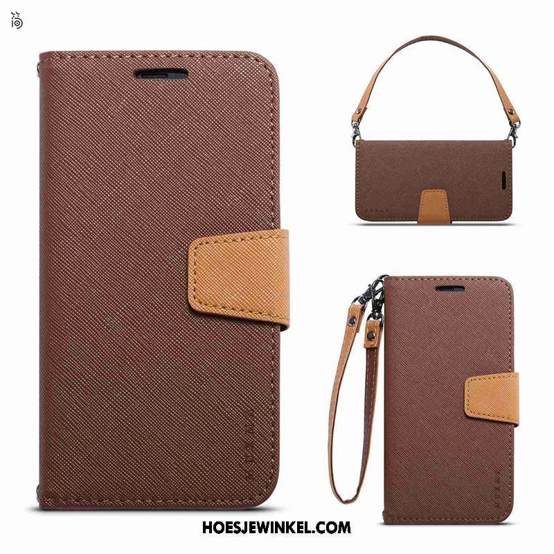 Xiaomi Mi A1 Hoesje All Inclusive Folio Bedrijf, Xiaomi Mi A1 Hoesje Portemonnee Hanger Beige