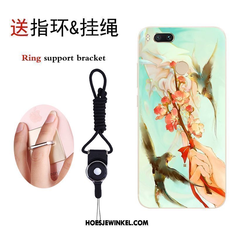 Xiaomi Mi A1 Hoesje Anti-fall Trend Spotprent, Xiaomi Mi A1 Hoesje Mini Donkerblauw Beige