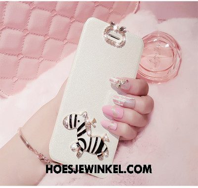 Xiaomi Mi A1 Hoesje Hanger Mini Mobiele Telefoon, Xiaomi Mi A1 Hoesje Leren Etui Roze Beige