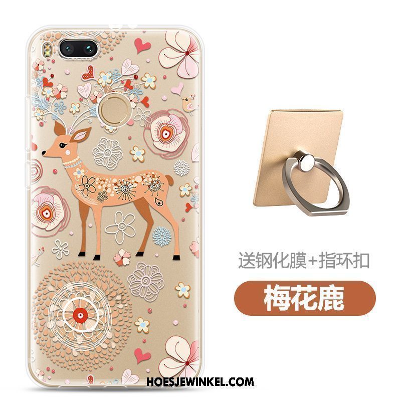 Xiaomi Mi A1 Hoesje Hoes Mini Anti-fall, Xiaomi Mi A1 Hoesje Rood Mobiele Telefoon Beige