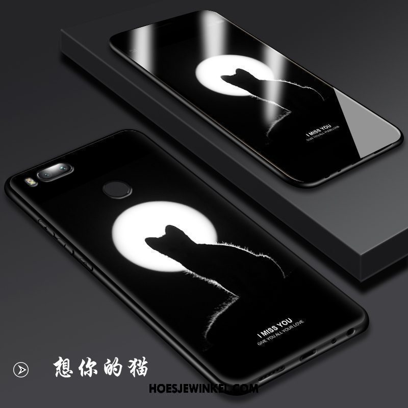 Xiaomi Mi A1 Hoesje Siliconen Persoonlijk Zwart, Xiaomi Mi A1 Hoesje Hoes Mini Beige