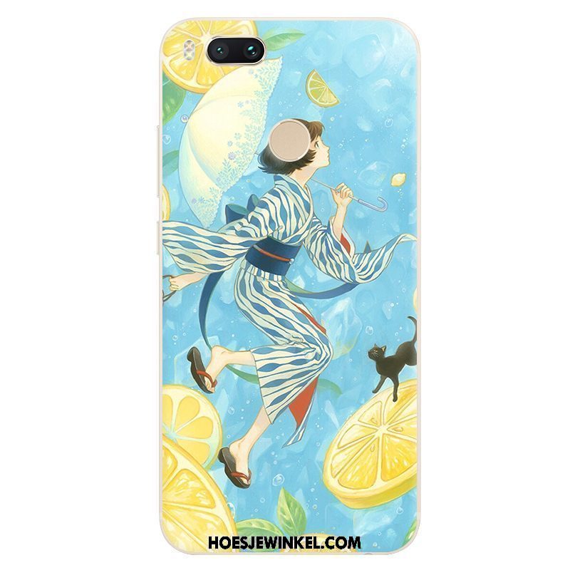 Xiaomi Mi A1 Hoesje Vers Mobiele Telefoon Hard, Xiaomi Mi A1 Hoesje Blauw Anti-fall Beige