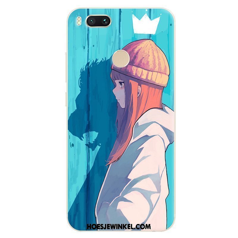 Xiaomi Mi A1 Hoesje Vers Mobiele Telefoon Hard, Xiaomi Mi A1 Hoesje Blauw Anti-fall Beige