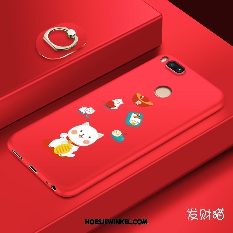 Xiaomi Mi A1 Hoesje Zacht Roze Schrobben, Xiaomi Mi A1 Hoesje Mini Scheppend Beige