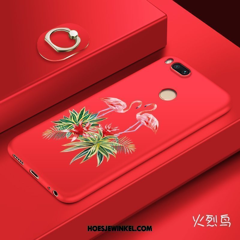Xiaomi Mi A1 Hoesje Zacht Roze Schrobben, Xiaomi Mi A1 Hoesje Mini Scheppend Beige