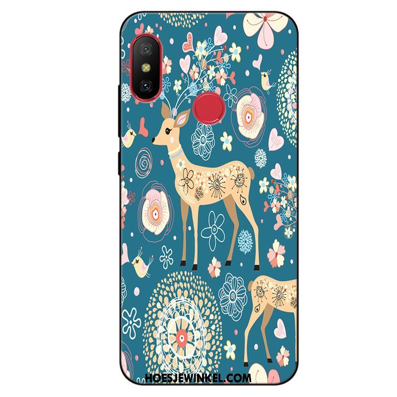 Xiaomi Mi A2 Hoesje Anti-fall Mini Rood, Xiaomi Mi A2 Hoesje Zacht Mobiele Telefoon Beige